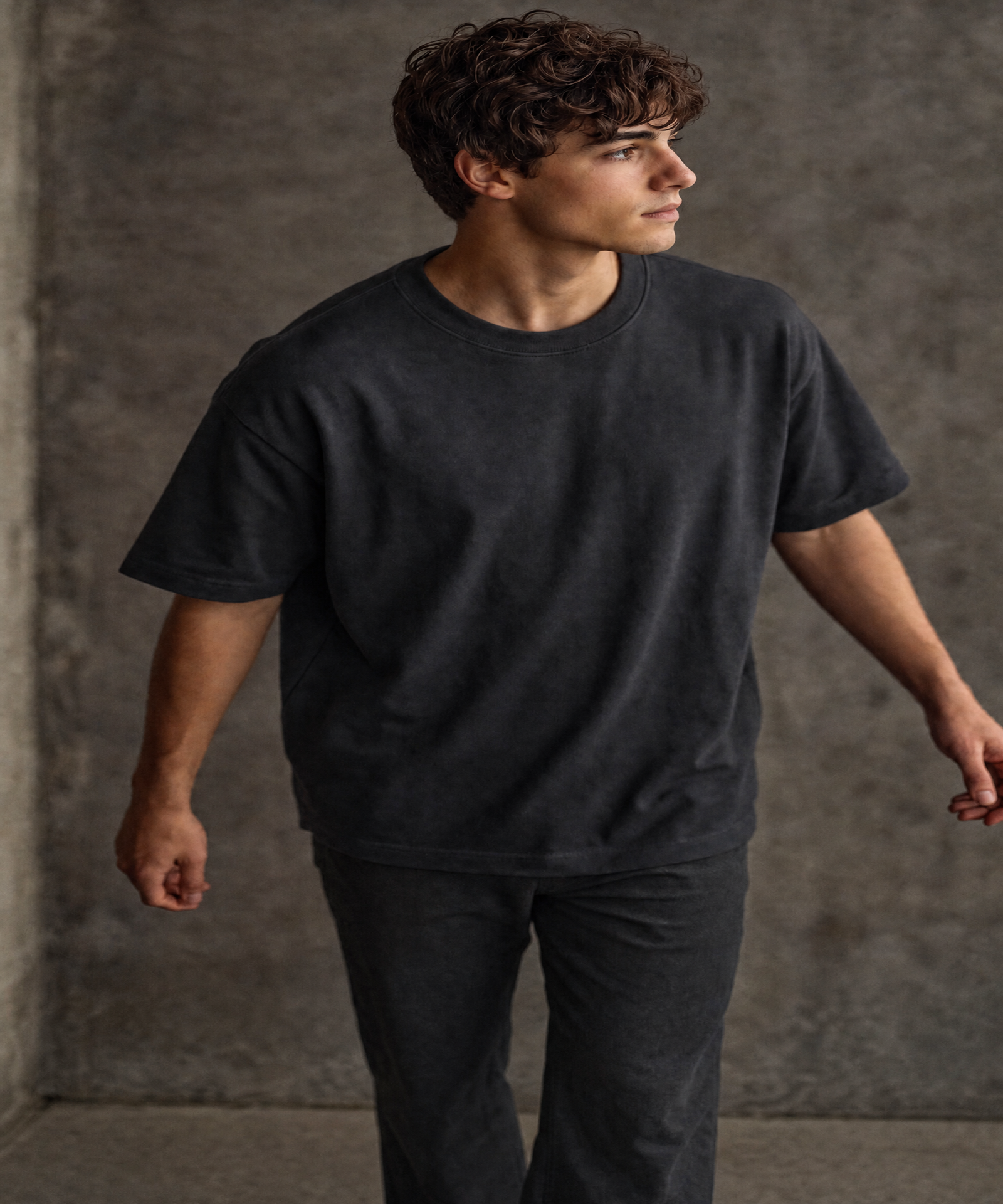 Black Plain - Premium Oversized Plain T-Shirt