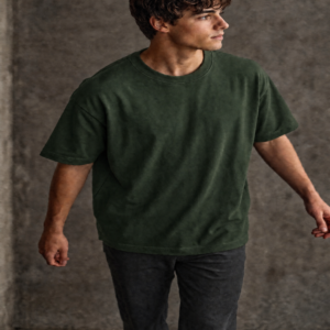 Hunter Green Plain - Premium Oversized Plain T-Shirt